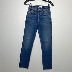 RE/DONE Womens Size 25 High Rise Comfort Stretch
Ankle Crop Jeans